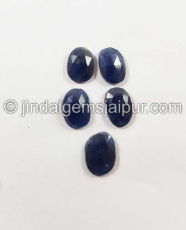 Blue Sapphire Rose Cut Slices